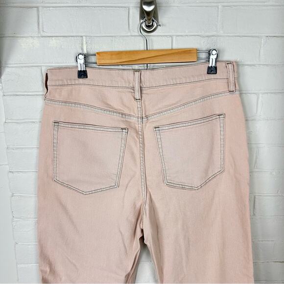 J.Crew Pink Light Faded Wash High Rise Straight Leg Denim Size 31 - Picture 8 of 8